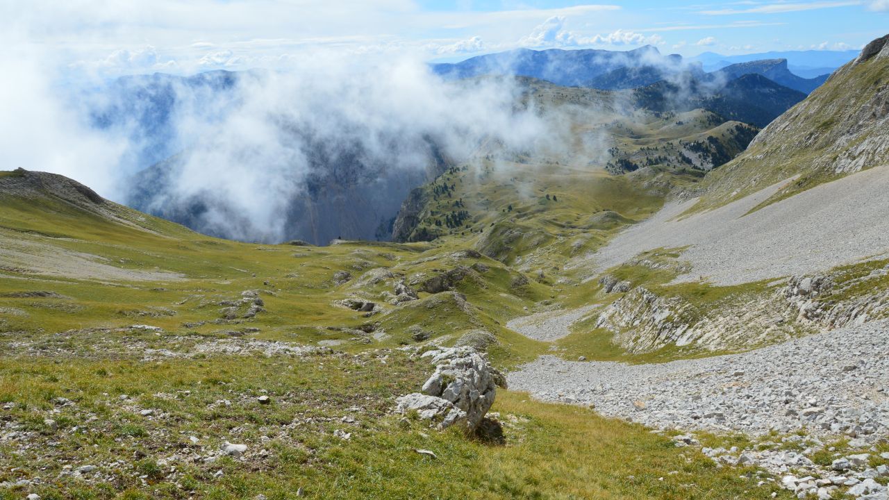 Vue du massif du Vercors en Isère